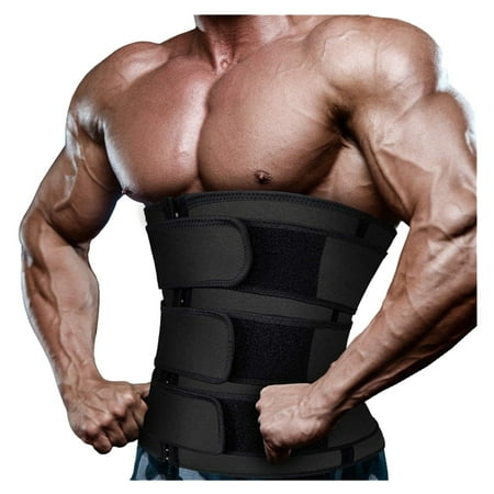 

Men s Running Shapewear Fitness Tummy Waist Sports Waistband Shapewear ness Abdominal Exercise Girdle Black XXL