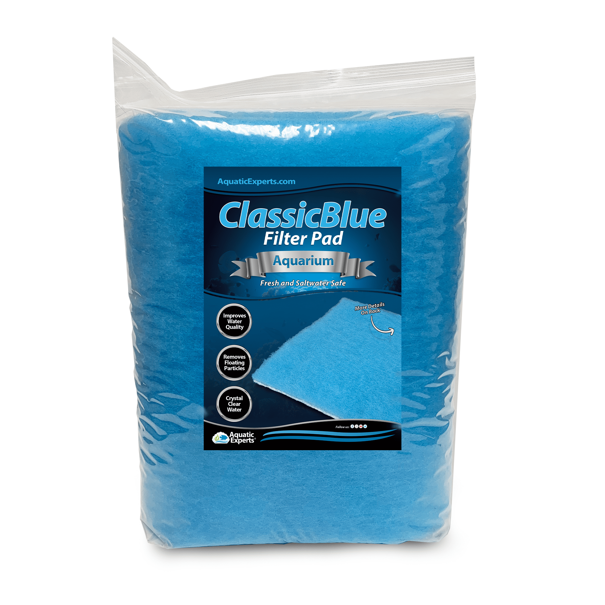 Aquatic Experts ClassicBlue Aquarium Filter Media Roll, Freshwater