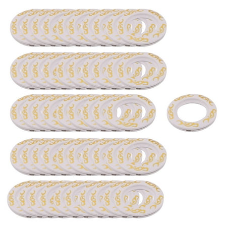 Family Plastic Window Curtain Drapery Rod Hanging Eyelet Ring
