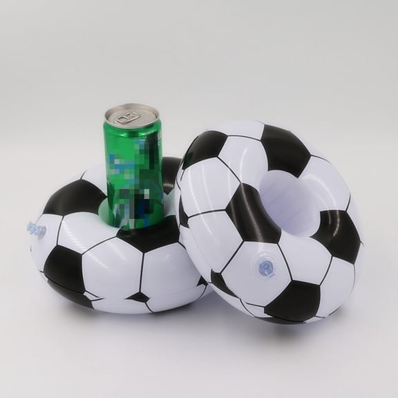 TABLZONE Inflatable Football Drink Holders Set of 2 for Pool, Beach, Outdoor Parties and Fun Accessories