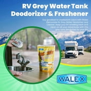 Walex Elemonate RV & Marine Grey Holding Tank Deodorizer, Lemon Scent, 5 Treatments