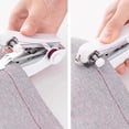 thumbnail image 4 of Mini Handheld Sewing Machine White Portable DIY For Travel And Home Use Beginner Friendly, 4 of 8