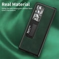 thumbnail image 6 of for Samsung Galaxy Z Fold 4 5G 7.6 inch Case with Hinge Protection, Full Body Case with Magnetic Kickstand & Tempered Glass Screen Protector PU Leather Phone Case for Galaxy Z Fold 4 2022,Green, 6 of 8