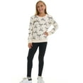 thumbnail image 6 of Pink Angel Girls’ 2-Piece Fleece Sweatshirt and Legging Set – Cozy Fall & Winter Outfit with Stylish Prints, 6 of 9