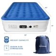 thumbnail image 4 of Colchón de aire de lujo SoundAsleep Dream Series con tecnología ComfortCoil y bomba de alta capacidad incorporada para el hogar y el campamento - Doble altura, ajustable, inflable, portátil - Tamaño Q, 4 of 5