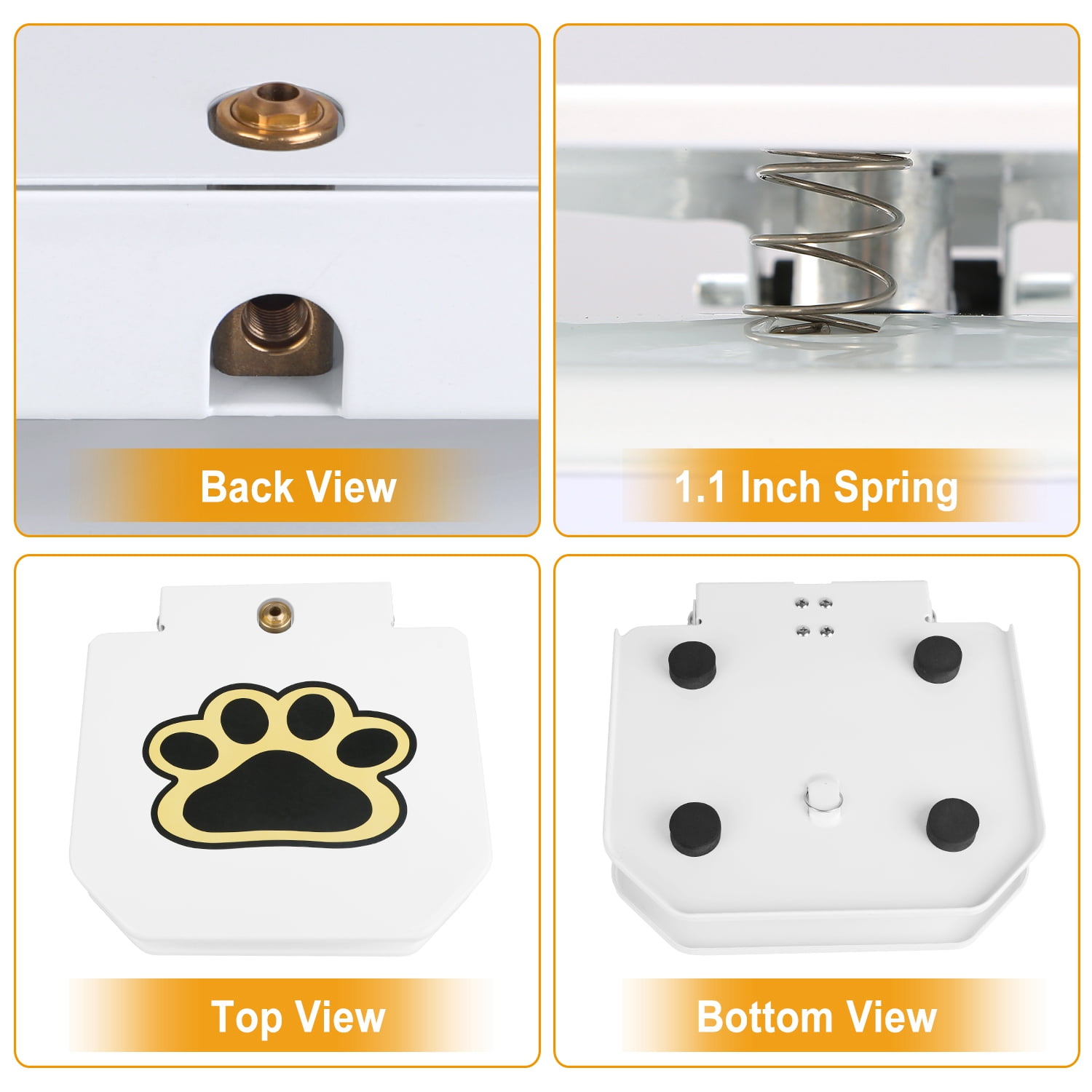 Dog Water Fountain, Outdoor No Electricity Step-On Activated Pet Sprinkler, Paw-Controlled Drinking Dispenser for Large & Small Dogs,Automatic Waterer for Yard, Garden, Lawn