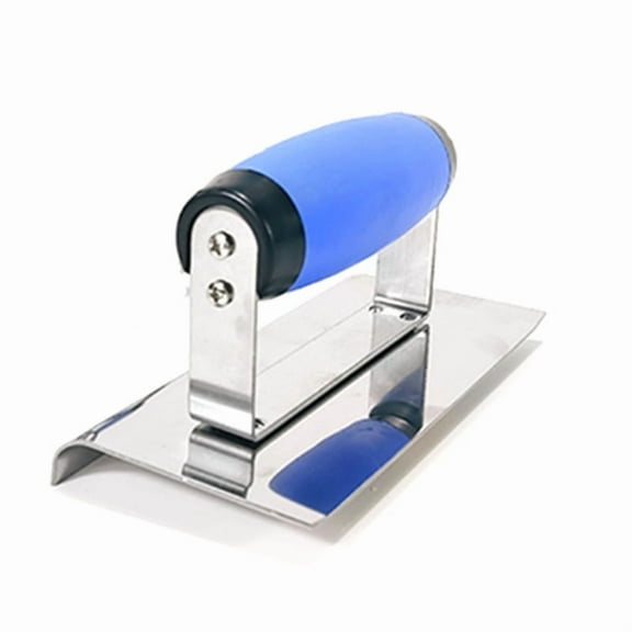 Concrete Hand Edger Groover Concrete Tools Stainless Steel with Soft Grip Plaster Cement Stucco Construction Tool,1 x Concrete Tools