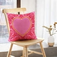 thumbnail image 5 of LALILO Throw Pillow Covers Greeting Card With Heart And Floral Cushion Cover 18" x 18", 3241 Pack, 5 of 6