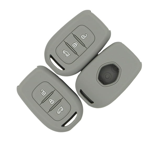 Injueey Funda de silicona segura y moderna para llave de coche de 3 piezas con textura suave para mayor comodidad Electrónica gris