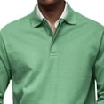 thumbnail image 5 of Oalirro Men's Button Down Crew Neck T-Shirt Casual Slim Fit Long Sleeve Shirt, 5 of 5