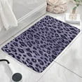 thumbnail image 3 of Leopard Pattern Purple Flannel Non Slip Door Rugs,Washable Door Mats Indoor,Decorative Door Mats,Dirt-Resistant and Absorbent Doormat for Entrance,Bedroom,Kitchen,Bathroom,23.5x16in(60x40cm), 3 of 5