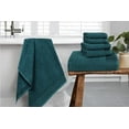 thumbnail image 6 of GLAMBURG Ultra Soft 6 Pack Cotton Towel Set, Contains 2 Bath Towels 28x55 inches, 2 Hand Towels 16x24 inches & 2 Wash Coths 12x12 inches, Compact Lightweight Quickdry Towel Set for Everyday use- Teal, 6 of 8