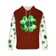 thumbnail image 5 of Sudadera con capucha para hombre, estilo informal, con estampado del Día de San Patricio, con cordón y manga larga, de poliéster., 5 of 5