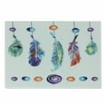 thumbnail image 1 of Boho Cutting Board, Several Tribal Feather Group in Psychedelic Hippie Universe Cosmos Harmony Forms, Decorative Tempered Glass Cutting and Serving Board, Small Size, Multicolor, by Ambesonne, 1 of 1