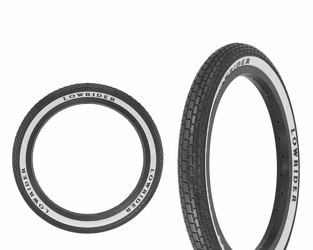 Bicycle Tire 16 x 1.75  BLACK/WHITE SIDE WALL LOWRIDER NEW!! 