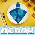 thumbnail image 6 of JRXY Circles Polyester Cloth Napkins for Farmhouse Party Dining Table Decor - Dinner Napkin for Kitchen Daily & Housewarming Farmhouse Decor - Pack of 6 2 PCS, 6 of 7