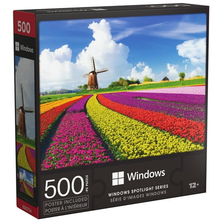 Spin Master Games, Microsoft Windows 500-Piece Jigsaw Puzzle and Poster, for Ages 8 and up