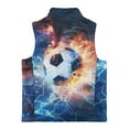 thumbnail image 5 of Pzuqiu Soccer Kid Outerwear Vest Size 2 Toddler Boy Clothes Comfortable Zipper Winter Sleeveless Jacket with Pockets Fashion Fall Outerwear Versatile for Outdoor Activities, 5 of 7