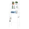 thumbnail image 1 of Toilet Storage Rack, Bathroom Storage Rack with Three-Layer Shelves, Compatible with Small Bathrooms, 165*55*26cm, 1 of 5