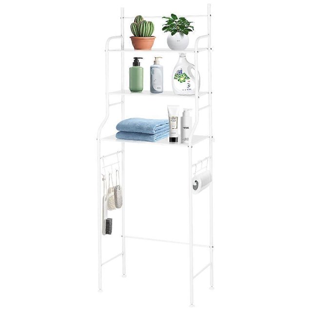 Toilet Storage Rack, Bathroom Storage Rack with Three-Layer Shelves, Compatible with Small Bathrooms, 165*55*26cm