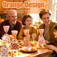 thumbnail image 2 of Fall Treat Bags Thanksgiving Cellophane Bags Harvest Treat Bags​ Orange Pumpkin Maple Candy Snack Bags Autumn Cookie Packing Decor with Twist Ties for Party Favor 150PCS Design 1, 2 of 7