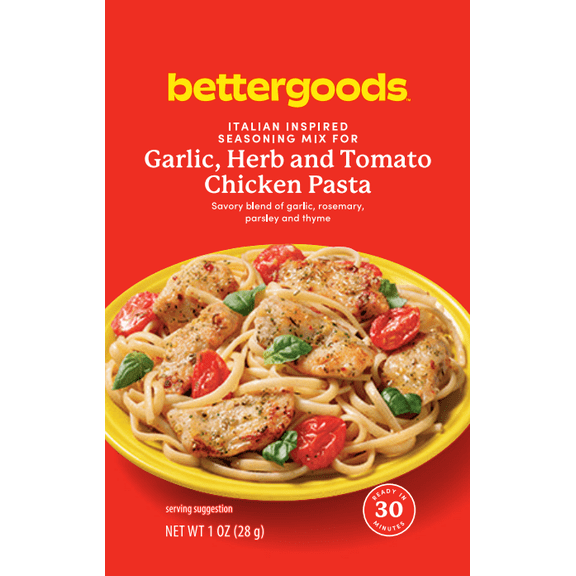 bettergoods Seasoning Mix for Garlic, Herb and Tomato Chicken Pasta, 1 oz