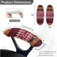 thumbnail image 6 of SCRAWLGOD American Tribal Horse Removable Office Chair Cover with Arm Protector Comfortable Desk Chair Covers Dustproof Universal Swivel Chair Slipcover, 3 Pieces Set, S, 6 of 7