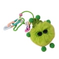 thumbnail image 2 of Llavero de peluche, decoración para mochila, divertido bolso colgante, regalo, llavero para coche Verde, 2 of 9