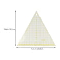 thumbnail image 2 of YUYUETIME Quilting Triangle Ruler Patchwork Ruler Acrylic Women Yellow Cutting Craft Making 2Pcs, 2 of 8