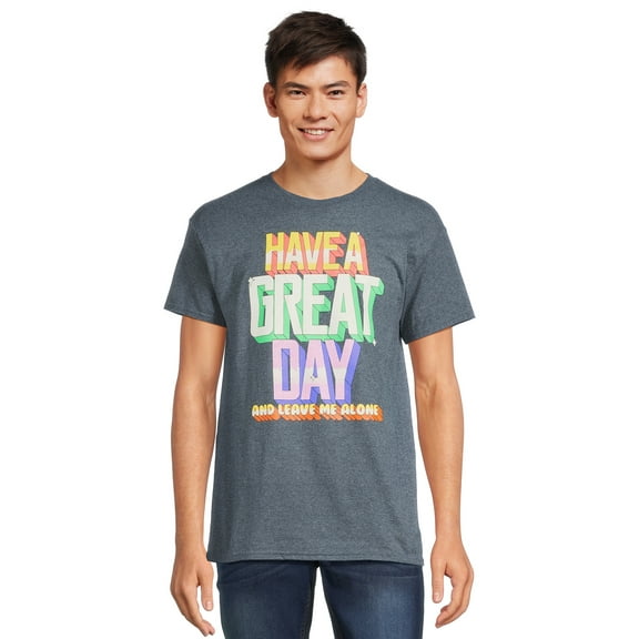 Men's and Big Men's Great Day Short Sleeve Graphic Tee, Sizes S-3XL