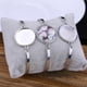 thumbnail image 2 of sweethay en blanco, brazalete de moda, Base de joyería , bricolaje, decoración, adorno, búsqueda de artesanía para mujeres y niñas Ropa, zapatos y accesorios Miscelánea Plata, 2 of 6