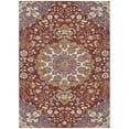 thumbnail image 2 of Addison Rugs Chantille Indoor/Outdoor Traditional Damask Burgundy Machine Washable Rectangle Rug, 9' x 12', 2 of 8
