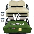thumbnail image 6 of COEQINE Universal Golf Cart Seat Covers/Seat Blanket for EZGO Yamaha Club Car, Soft Seat Towel/Seat Cushions Folds Like a Bag for Easy Carry, All-Season Comfort, Dark Green Golf Pattern, 6 of 8