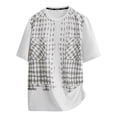 thumbnail image 5 of TEAJOPSUU Men's Crew Neck Sport T-Shirt Printed Short Sleeve Moisture Wicking Quick Dry For Hiking & Gym H-White, 5 of 5