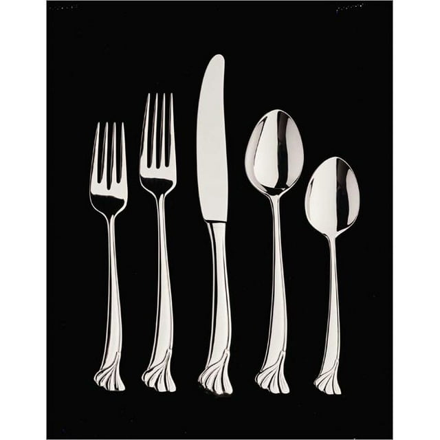 Leaf 4 Piece Hostess Set - 18-10 Stainless - Mirror Finish