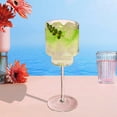 thumbnail image 7 of ACDANC 6Pcs Cocktail Glasses 12 oz Grooved Vertical Embellishment Acrylic Plastic Wine Glasses Martini Glasses for Parties Wedding Decoration Gathering Mix1, 7 of 7