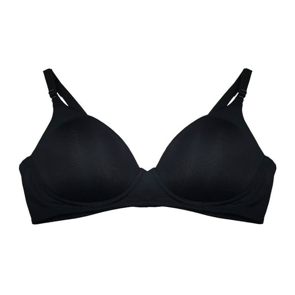 Brasier Ilusión para Mujer Tirantes Ajustables Negro Talla 36B