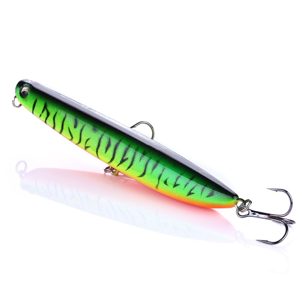 HENGJIA 6PCS Fishing Lures for Bass, Fishing Saltwater Popper Lures Large Topwater Fishing Lures Pencil Lures Sinking Hard Bait Pencil Popper Lure Surf Fishing Lures Pencil Lure, 4.72in/0.63oz
