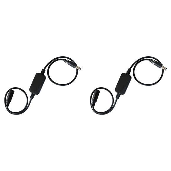 2X Outil de Réinitialisation de Routeur Auto 24 Heures DC Power Timing Fibre Modem Routeur DC Power Manager Noir, 2 x Ligne de Redémarrage de Routeur, Noir
