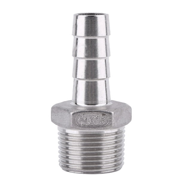 Práctico adaptador de lengüeta BSP 1/8 "~ 3/4" Conector de cola de manguera de acero inoxidable Conector de manguera calentamiento de agua para tubería de aire Tubería de ANGGREK Otros