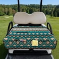 thumbnail image 2 of Yuyamidu Green Aztec Golf Cart Seat Covers with Front Pockets Southwestern Tribal Golf Cart Seat Towel Blanket for Club Car Accessories for 2 Passenger, 2 of 8