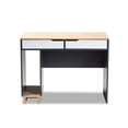 thumbnail image 3 of Baxton Studio Reed 2-Drawer Multicolor Wood Computer Desk, 3 of 8