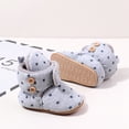 thumbnail image 6 of Fozruso Baby Girls Boys Star Print Booties Soft Non Sole Winter Warm Cozy Toddler First Crib Shoes,Sizes 5(6-9 Months), 6 of 6
