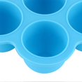 thumbnail image 3 of Plateau de congélation en silicone, 10 trous, récipient réutilisable avec couvercle pour aliments pour bébés faits maison (bleu), 3 of 4