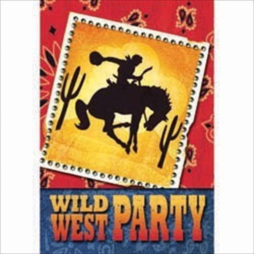 Western 'Wild Wild West' Invitations w/ Env. (8ct)