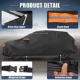 thumbnail image 3 of Cubierta de coche Unique Bargains 210D-PU Oxford, impermeable y a prueba de viento, protección solar para Toyota RAV4 2012-2022, 3 of 6