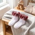 thumbnail image 6 of Toddler Girl Bow Socks Lace Ruffle Frilly Dress Sock Soft Cotton Cute Princess Ankle Socks*1pc, 6 of 6