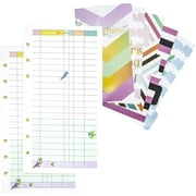 Budget Planner Paper for Budget Binder A6 Refill Trapper Keeper Money Binder Paper with Dividers Budget Book Paper