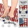 thumbnail image 5 of Patriotic Red Plaid Kitchen Rugs Set of 2 4th of July Independence Day Kitchen Mats for Floor Stars and Stripes Kitchen Runner Non Slip Washable for Holiday Memorial Day Decor, 5 of 5