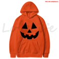 thumbnail image 1 of Sudadera con capucha de cara de calabaza para hombre y mujer, jersey de cara sonriente para Halloween, ropa con estampado de dibujos animados, prendas de vestir, Tops, invierno, 2021, 1 of 4